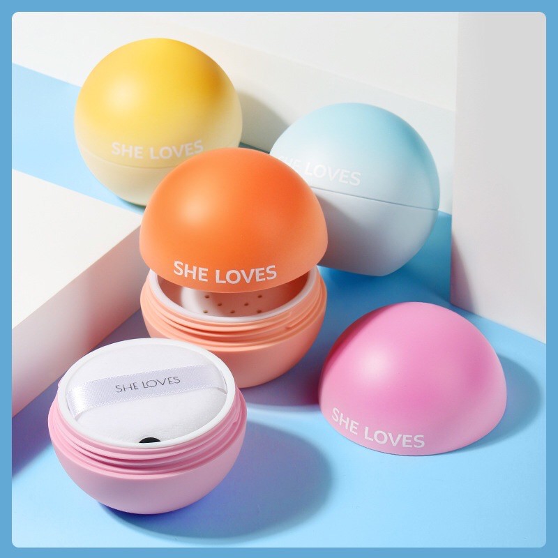 Phấn phủ mini Ice Sheloves mỏng nhẹ mịn màng