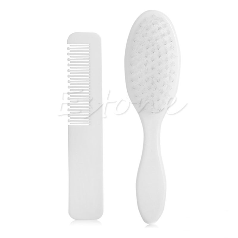 Bộ 2 Lược Chải Tóc Mát Xa Da Đầu Bằng Nhựa Cho Trẻ Sơ Sinh