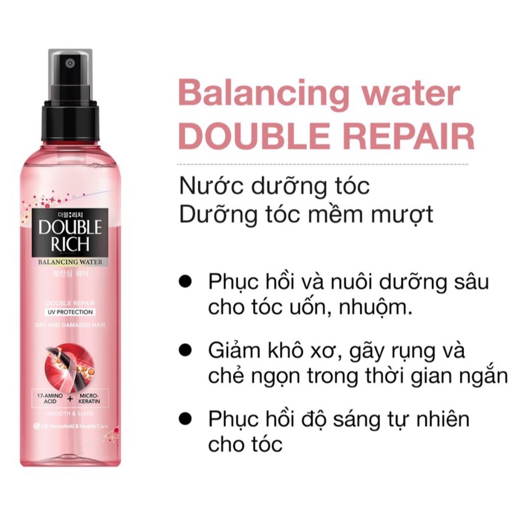 NƯỚC XỊT DƯỠNG TÓC DOUBLE RICH CHUYÊN SÂU CHAI 250ML