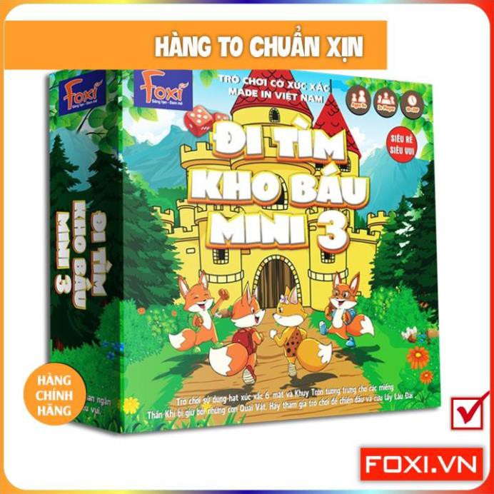 Board game-Đi tìm kho báu mini 3 Foxi-nâng cao khả năng xử lí tình huống-tranh luận-logic