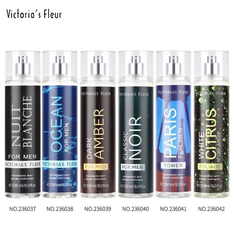Xịt thơm toàn thân bodymist cho Nam 236ml Victoria Fleur