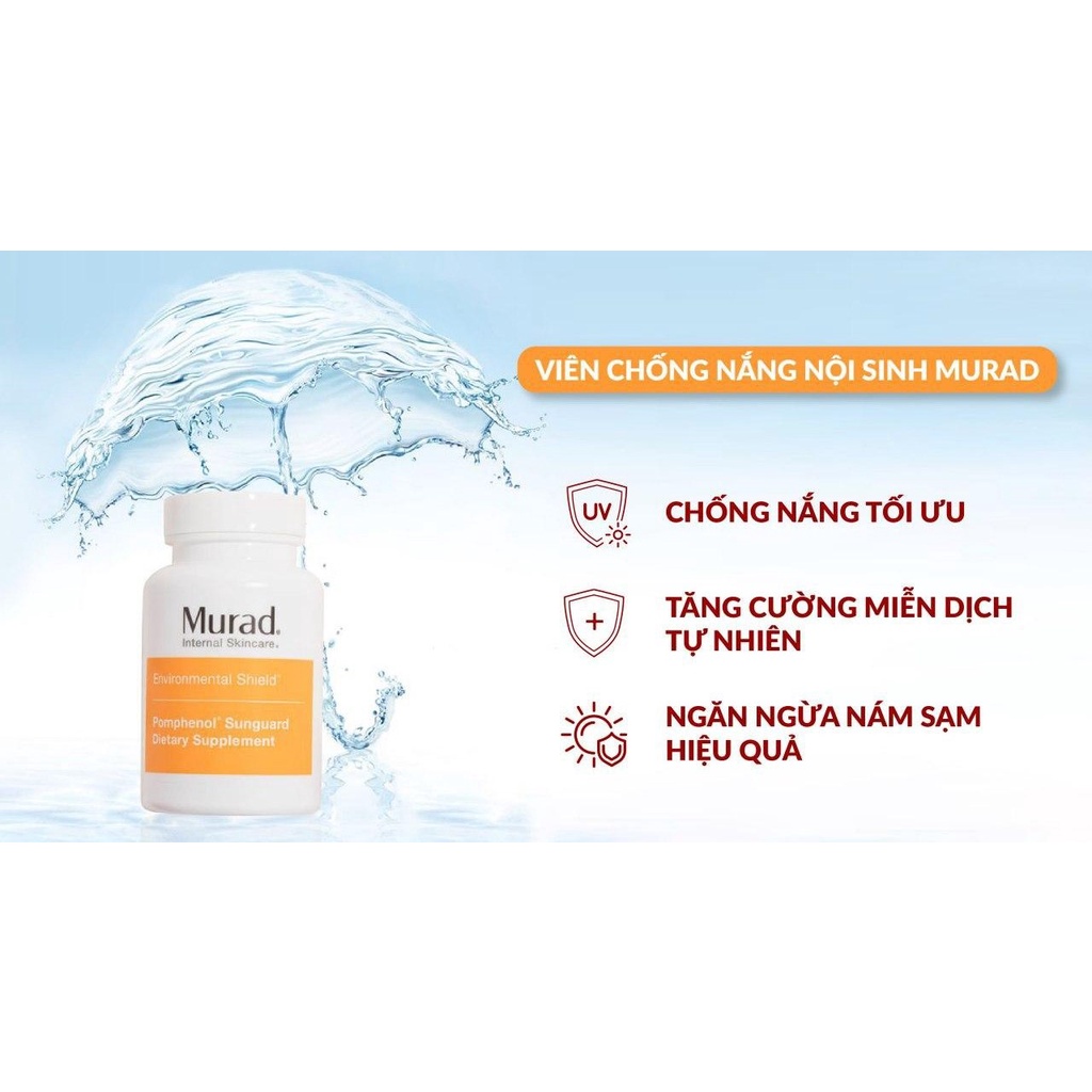 Viên Uống Chống Nắng Nội Sinh Murad Pomphenol Sunguard Dietary Supplement