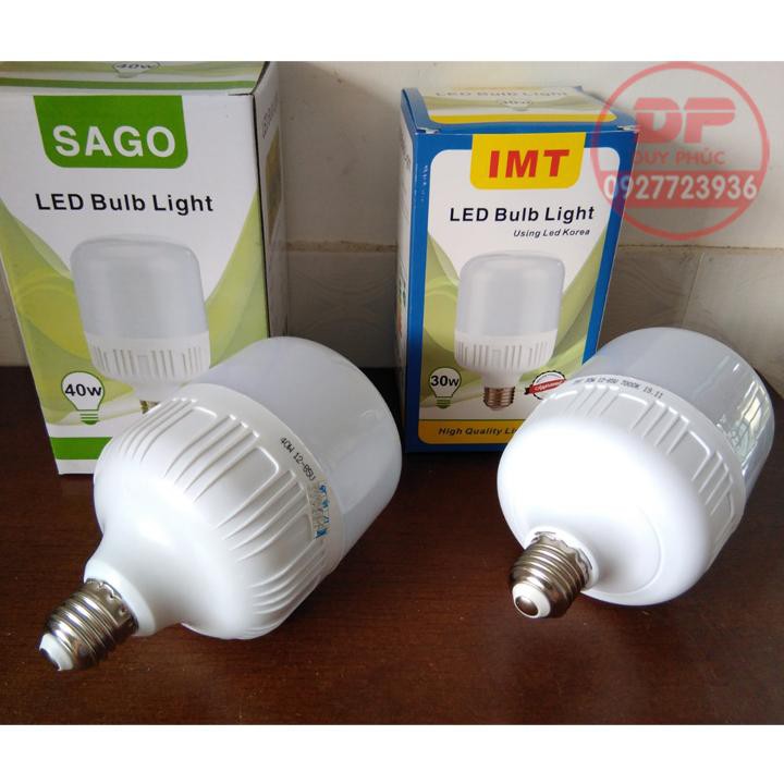BÓNG ĐÈN LED 30W – 40W DÙNG BÌNH ẮC QUY 12V-85V - LOẠI TỐT