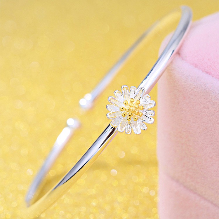 Lắc tay bạc 925 thiết kế hình hoa cúc ANTA Jewelry - ATJ3301