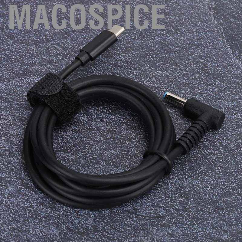 Dây cáp nguồn máy tính PD 1.5m DC4.5 sang Type-c cho laptop HP/ PC