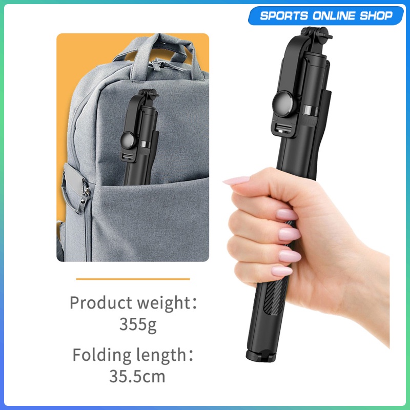 Gậy Chụp Ảnh Tự Sướng Bằng Nhôm Kết Nối Bluetooth Không Dây Xoay 360 Độ Có Điều Khiển Từ Xa Điện Thoại | BigBuy360 - bigbuy360.vn