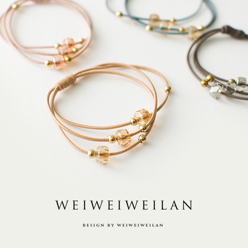 Cột tóc xinh xắn - Vòng tay kiểu Hàn Quốc (01 Cọng)