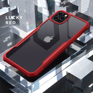 Ốp lưng Xundd cho iPhone 11/ 11 Pro/ 11 Pro Max Chống sốc, Lưng trong viền màu ( Đỏ )