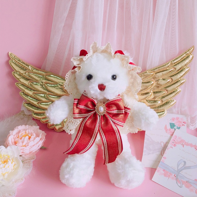 Túi Đeo Chéo Vai Hình Gấu Bông Với Đôi Cánh Thiên Thần Dành Cho Nữ