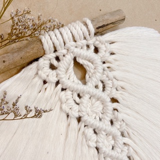 macrame lá treo tường mini