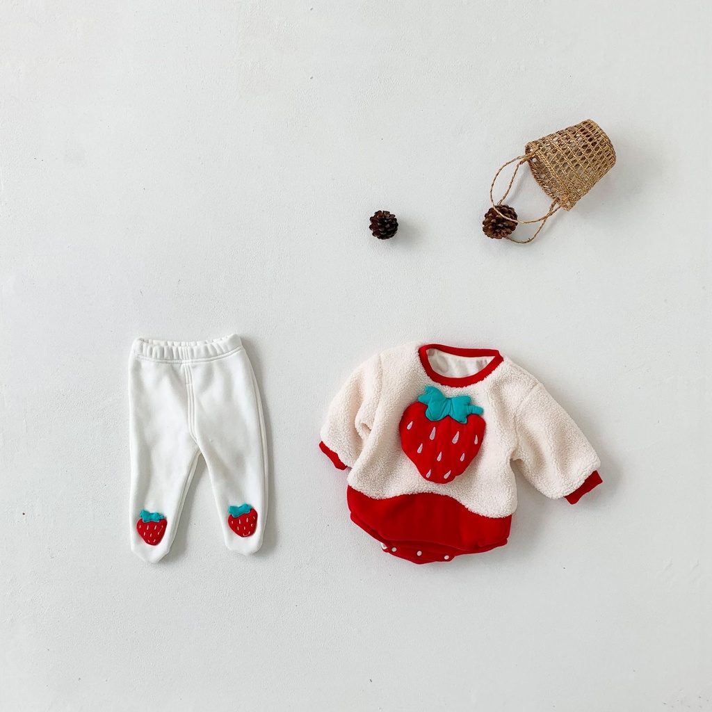 Baby Winter Clothes Newborn Cartoon Christmas Long Sleeve Warm Romper