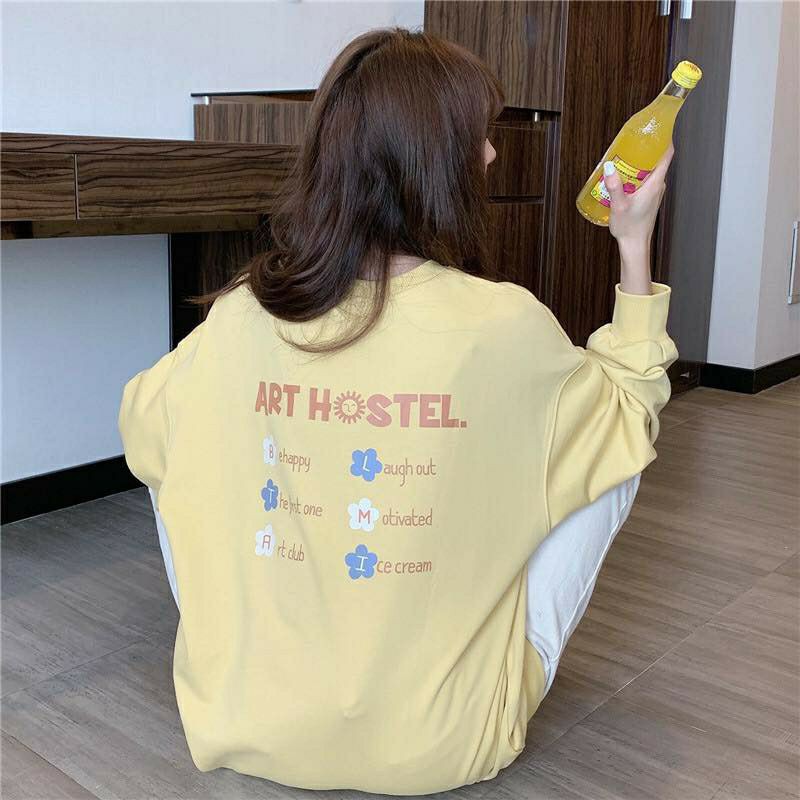áo Sweater ART HOSTEL form rộng unisex (Ảnh thật)
