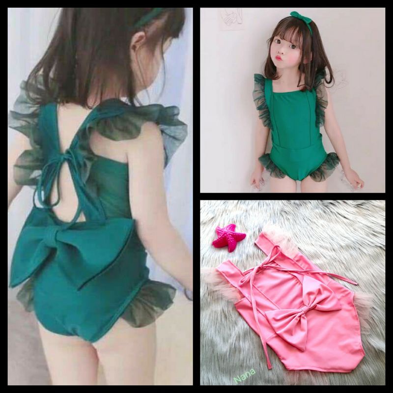 Đồ bơi 1 mảnh bé gái - Bikini liền thân cho bé chất Cotton mềm mịn co giãn