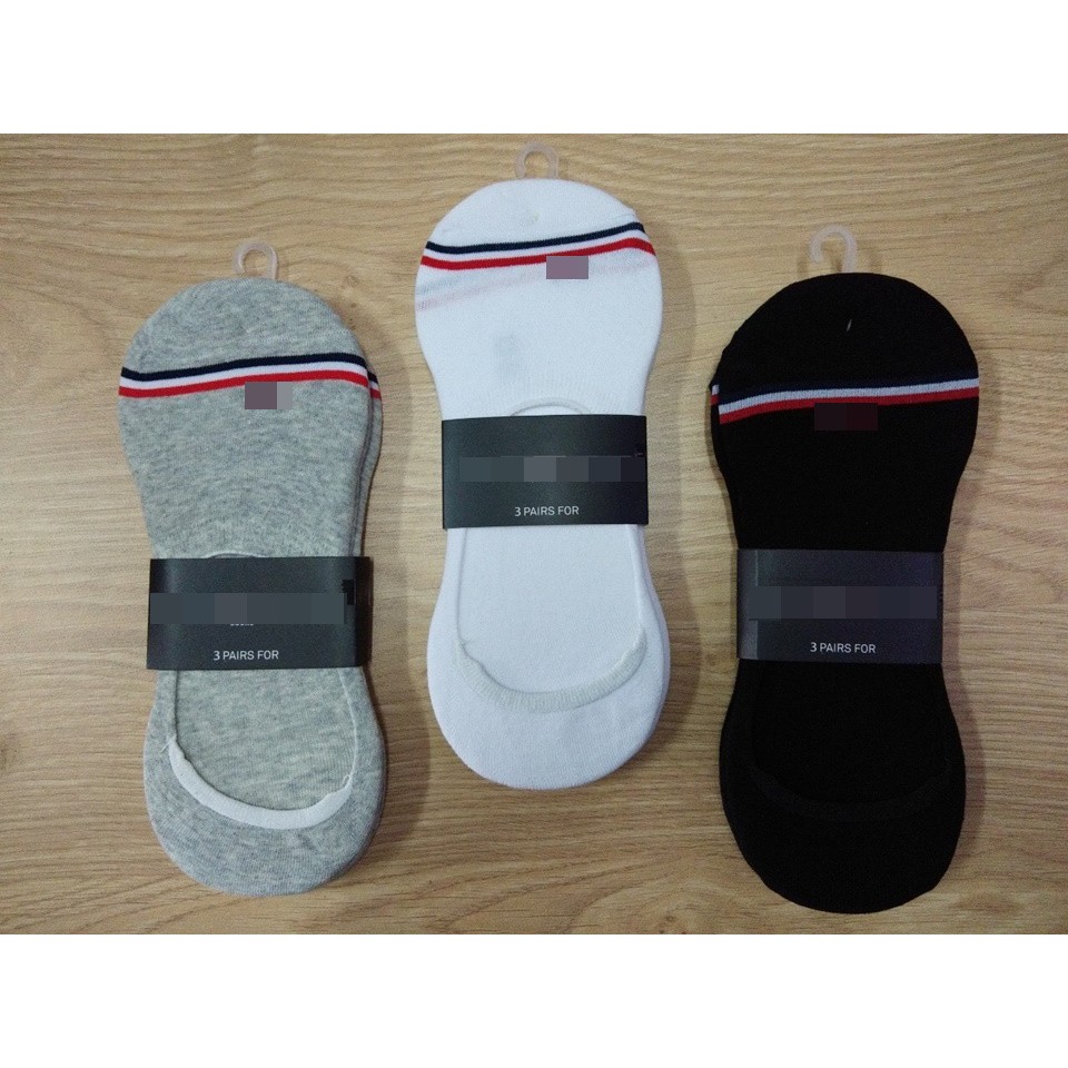 Combo 3 đôi vớ hài nam mang giày lười hàng xuất