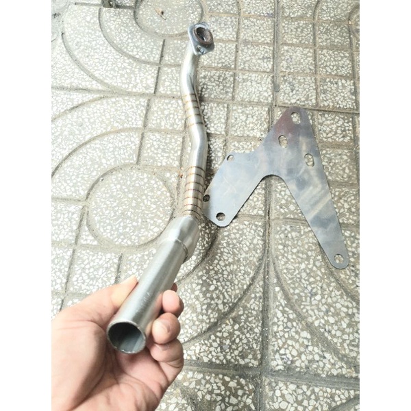 Cổ pô vision đời mới 2021 2022... gắn pô 4 road, có kèm bát giữ pô.