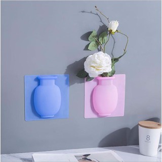 Bình hoa Silicon dán tường