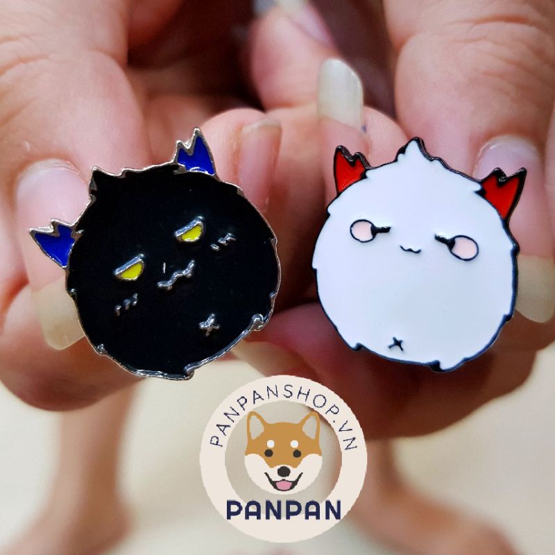 Pin cài áo Tỳ Bông/Tỳ Mộc anime Âm Dương Sư (Onmyoji) - nút cài áo