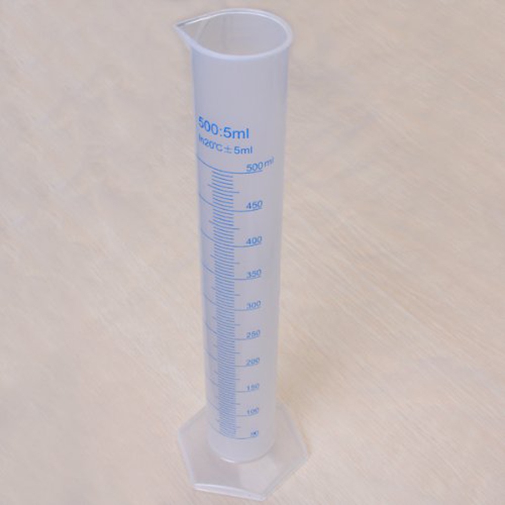 [Hàng mới về] Xi lanh đo lường thang đo màu xanh dương chống ăn mòn 500ml