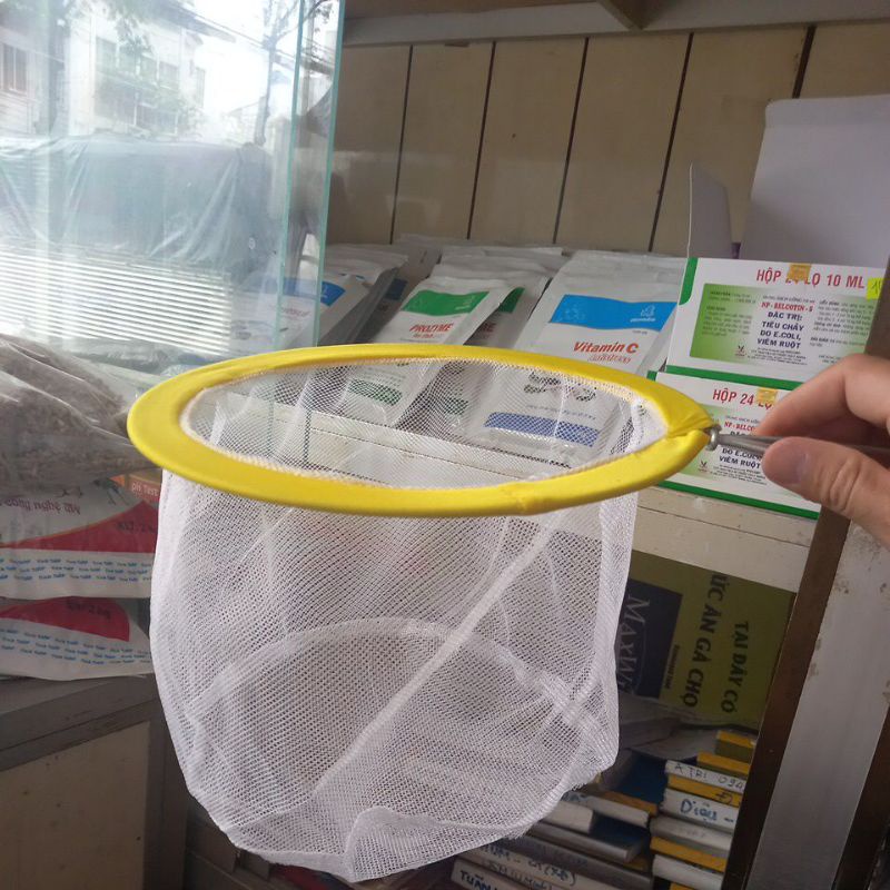 Vợt Xúc Cá, Bobo, Artemia Đường Kính 25 Cm, Có Tùng Dài