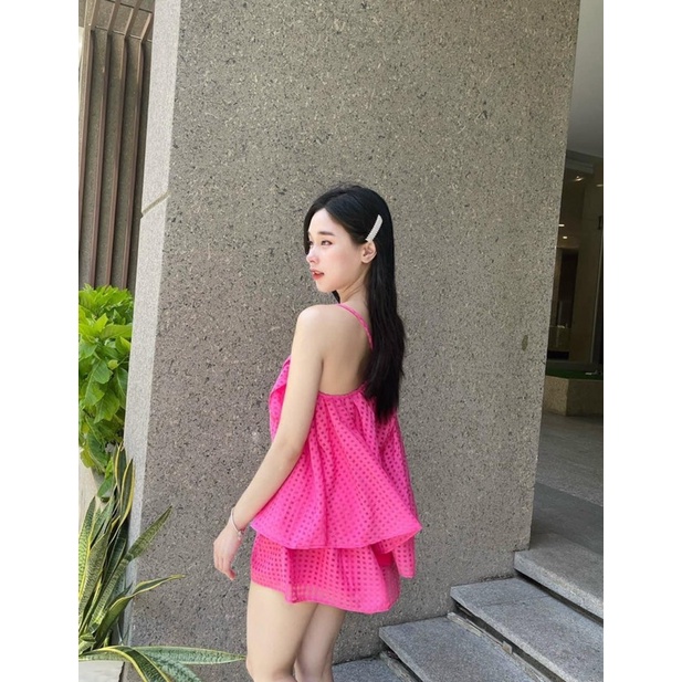 SET 2 dây cổ yếm babydoll ulzzang Freesize 2 lớp