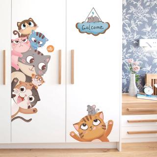 Trang trí cửa phòng ngủ trẻ em hình động vật chó mèo gấu thỏ