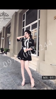 Set áo nơ váy rời
