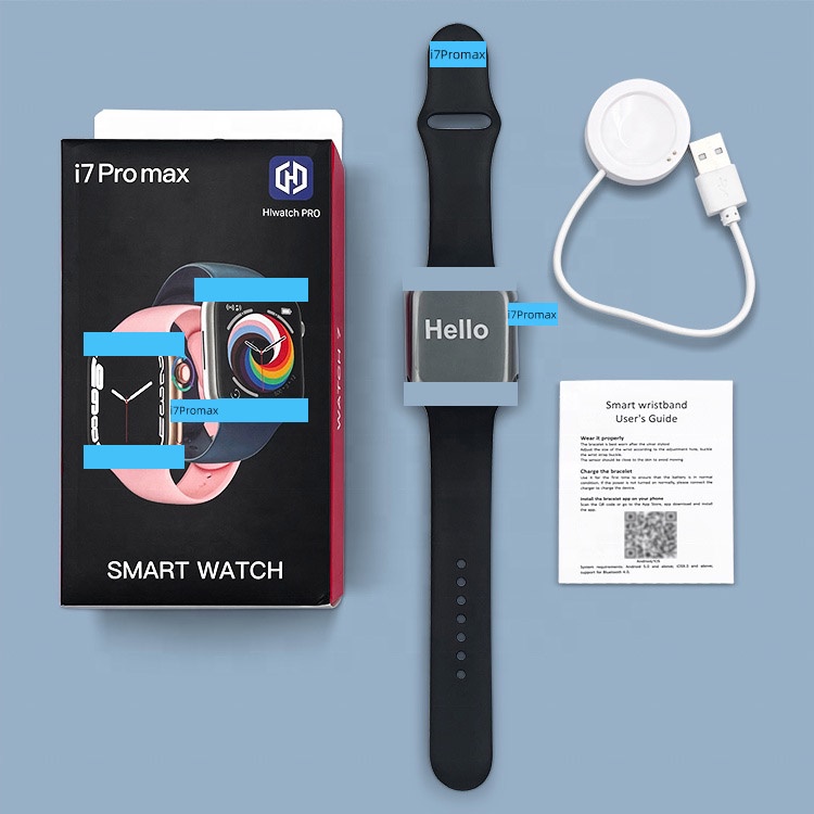 Đồng Hồ Thông Minh i7 Pro Max 1.8 inch Kết Nối Bluetooth 2022 Theo Dõi Sức Khỏe