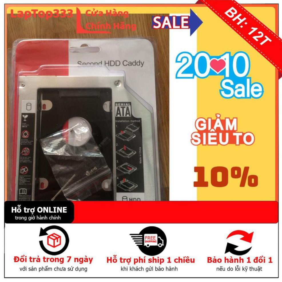 [BH12TH] Caddy Bay HDD SSD SATA 3 9.5mm/12.7mm - Khay ổ cứng