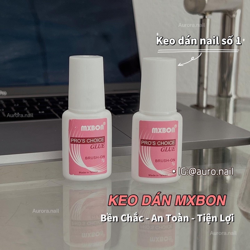 Keo dán MXBON cho nailbox móng giả siêu bền bám chắc tiện lợi dễ sử dụng keo nước chất lượng