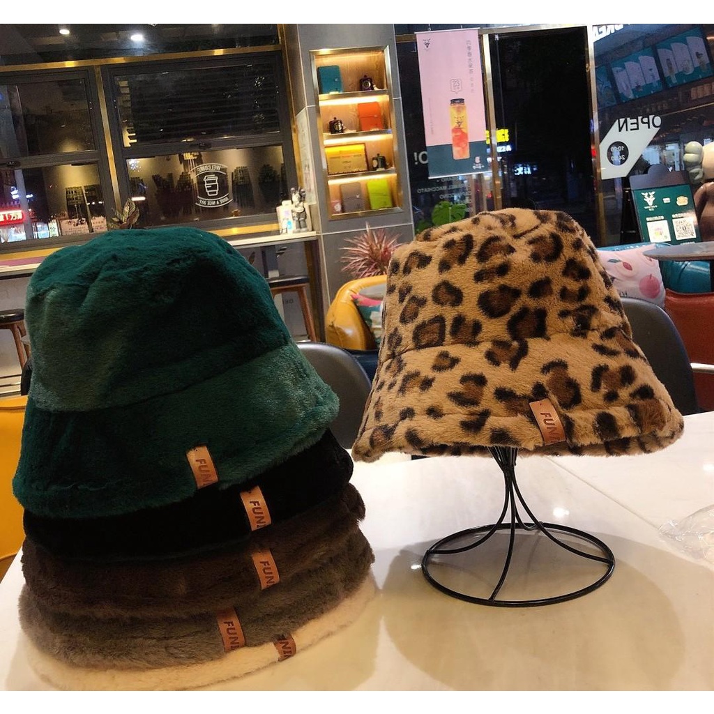 PVN50713 Mũ bucket lông giả nhiều màu sắc thời trang mùa đông mới cho nữ Giá Rẻ