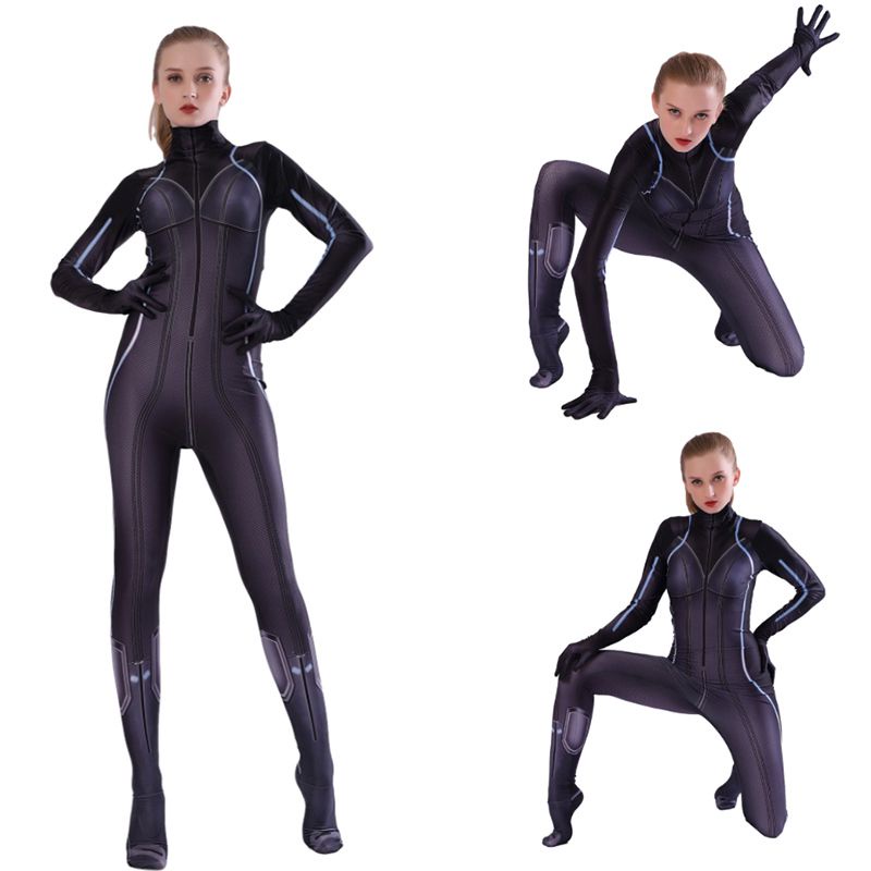 New Avengers Endgame Black Widow Cosplay Costume Natasha Romanoff Outfits Jumpsuit kid adult gift