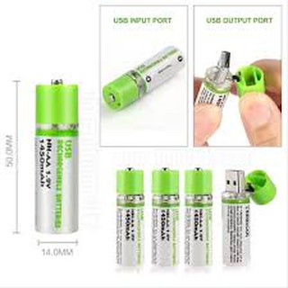 Pin Sạc cổng USB AA 1.2V - 1450mAh AA