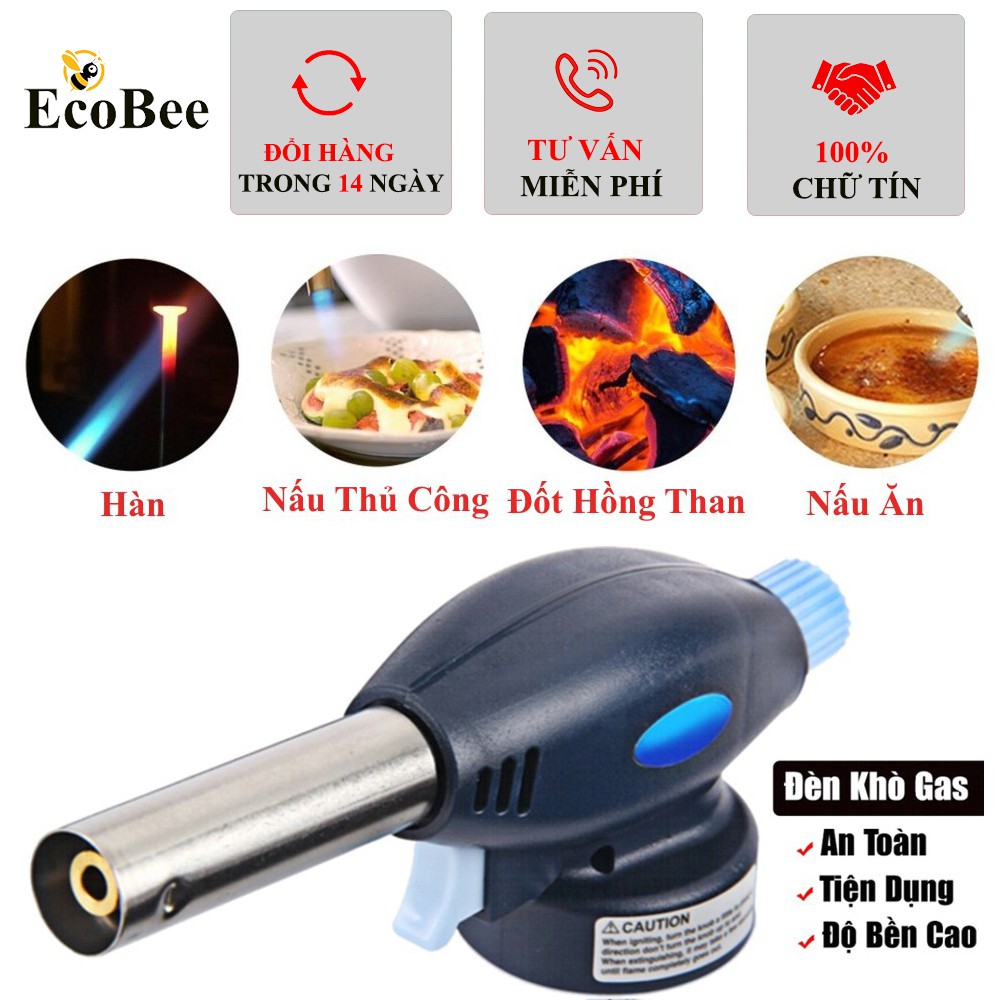 Đầu khò Gas - Đầu khò ga mini cầm tay 1300 độ - Đầu khè lửa mini tự động mồi Gas thông minh - Ecobee