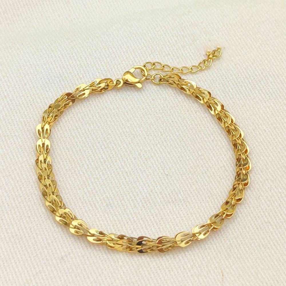 Vòng Tay VANES1 Chất Liệu Thép Titan Phong Cách Retro Thời Trang Cho Nữ