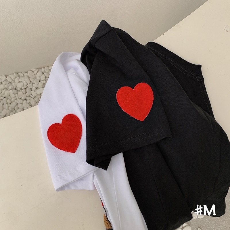 Áo phông thỏ nâu tim ngực TTA788