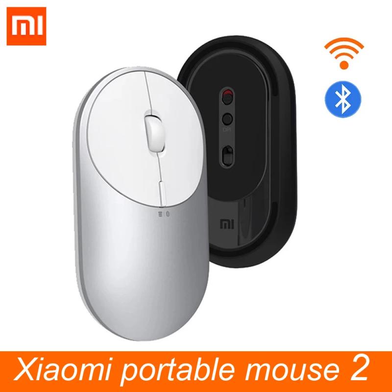 Chuột Gaming Xiaomi Không Dây Bluetooth 4.0 Rf 2.4ghz 2 Chế Độ Bằng Hợp Kim Nhôm Mi 1200dpi