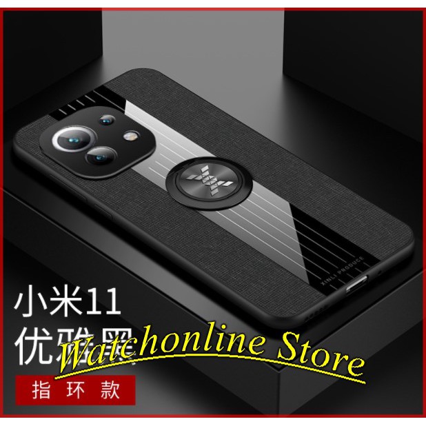 Ốp lưng Xiaomi Redmi K40 / K40 Pro / Mi 11 họa tiết vải jean kẻ sọc cao cấp