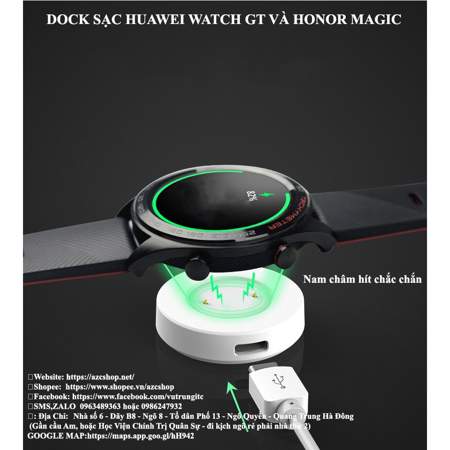 Dock Sạc Huawei Watch GT2 GT1 và Honor Magic 2 Maigc 1