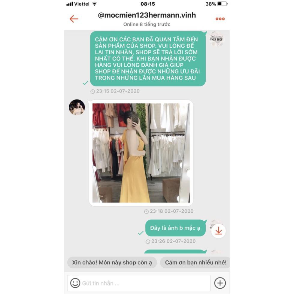 Đầm maxi cổ yếm hở lưng (CÓ ĐỆM NGỰC) hàng 2 lớp loại đẹp chất lụa hàn cao cấp 💕FREESHIP💕 DÂY NƠ TO BẢN | BigBuy360 - bigbuy360.vn