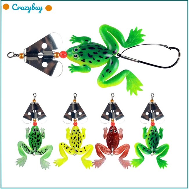 Cr Mồi Câu Cá Giả Hình Ếch 9cm 6g