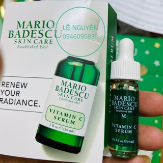 ( Bill usa 🇺🇸) Tinh chất MARIO BADESCU VITAMIN C SERUM