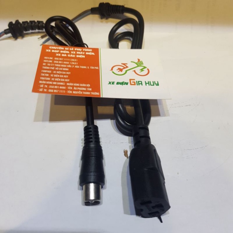 Dây Sạc DC Xe Đạp Điện - Xe Máy Điện, Đầu Vuông, Đầu Tròn Electric Bike GIA HUY