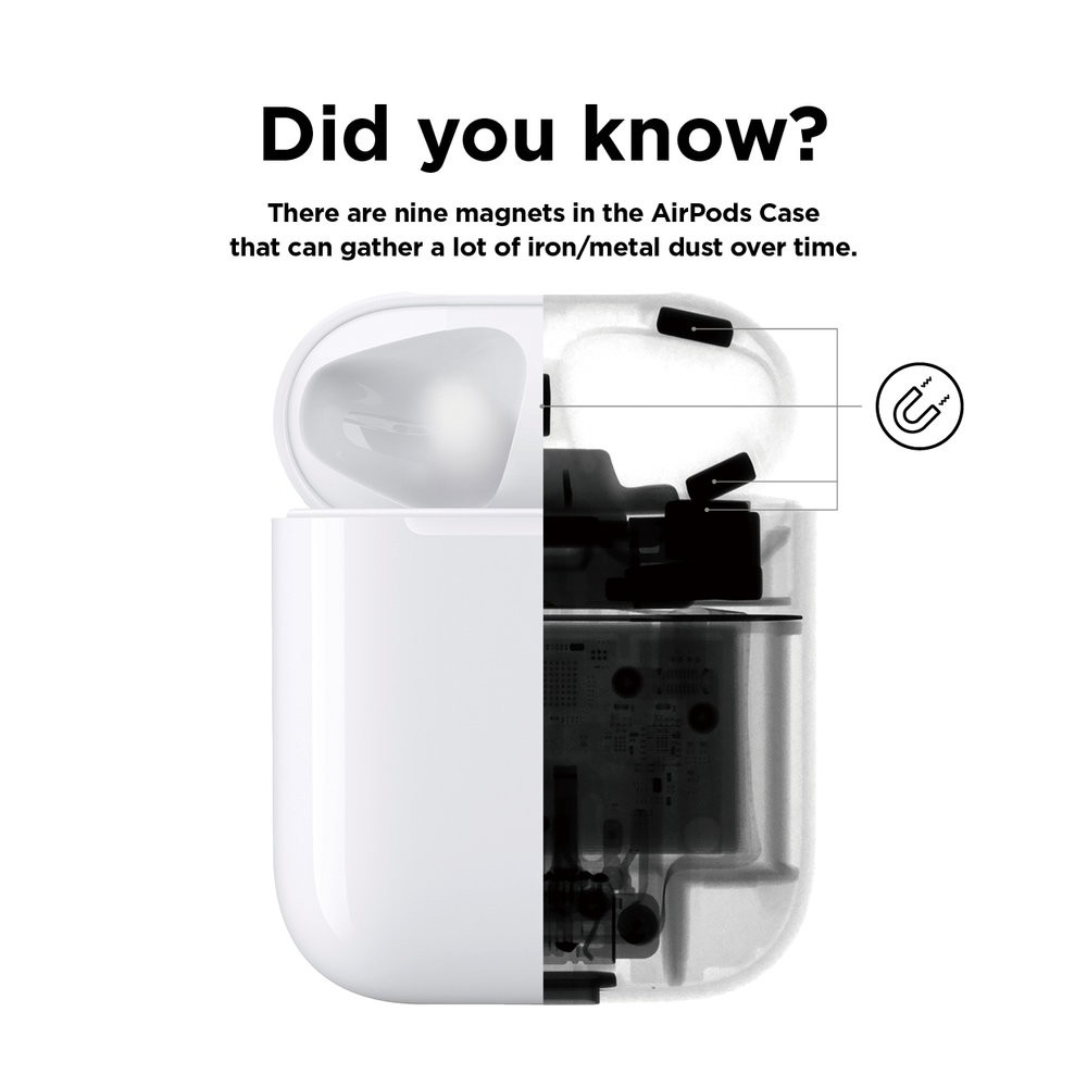 Giảm 70% Bộ miếng dán chống bụi siêu mỏng dành cho hộp sạc tai nghe AirPods1&amp;2, vàng  Giá gốc 20.000 đ - 78A63