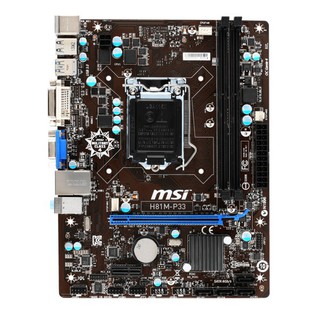 Mainboard - bo mạch chủ msi h81 p33- hàng chính hãng