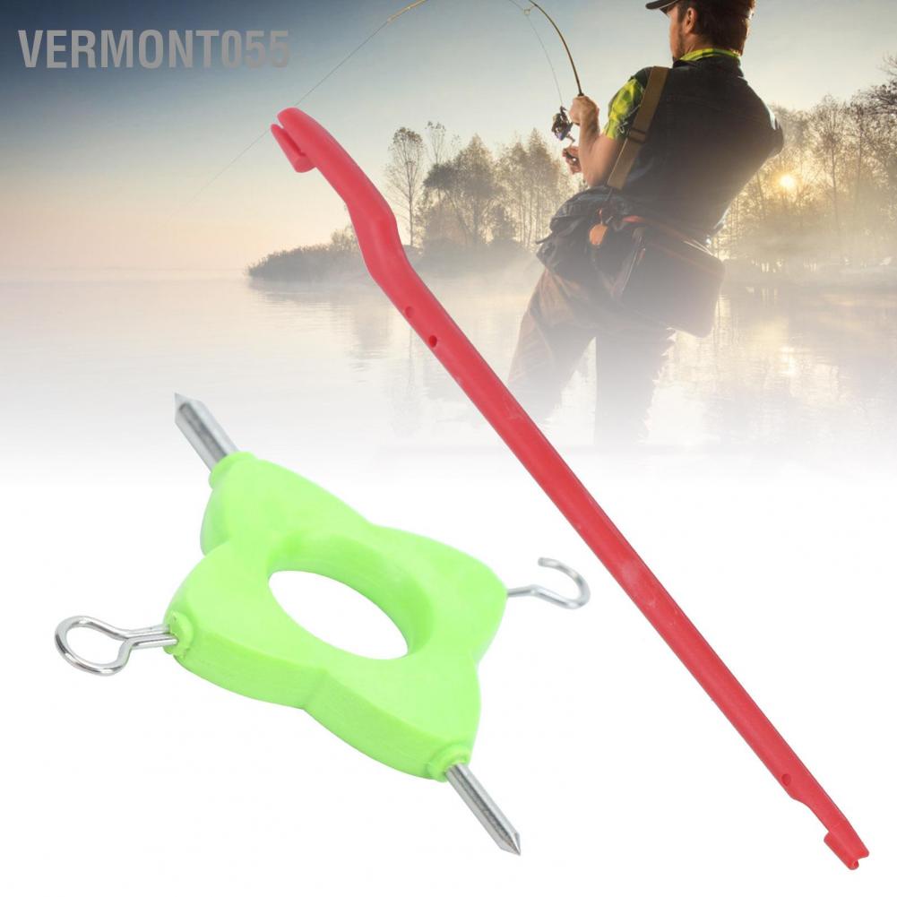 Vermont055 4 in 1 Multi Puller Tool Fishing Baiting Rigs Kit Carp Line Knotting Rig