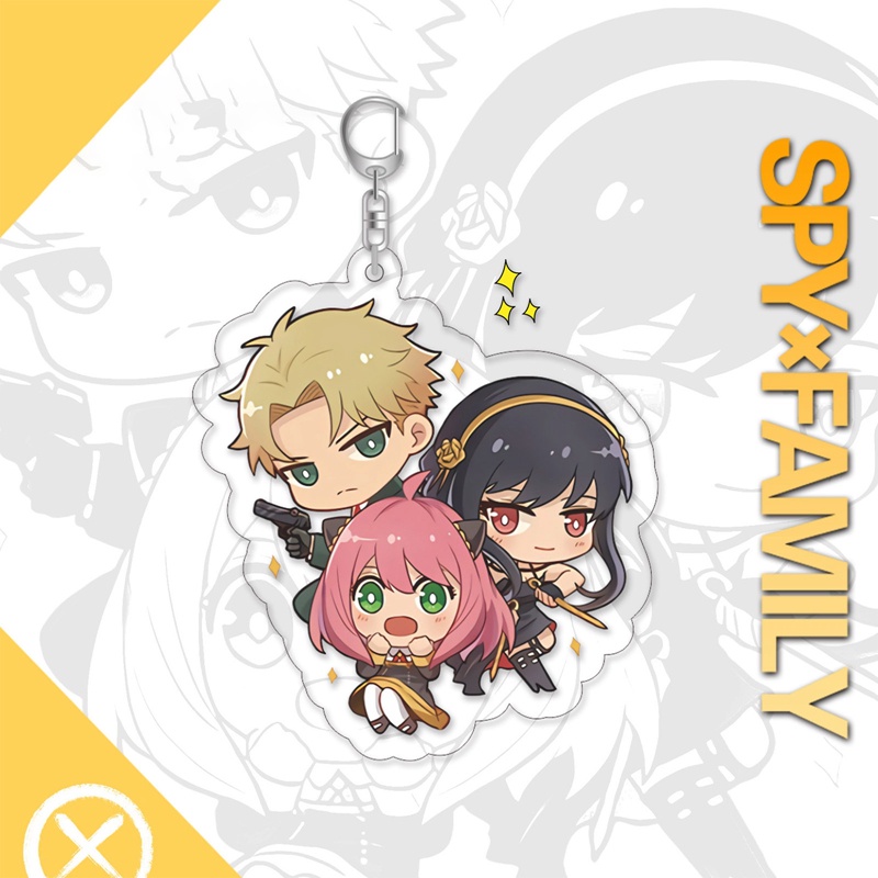 Móc Chìa Khóa Hình Nhân Vật Loyor Anya Yor Hoạt Hình Anime Spy X Family Bằng Acrylic