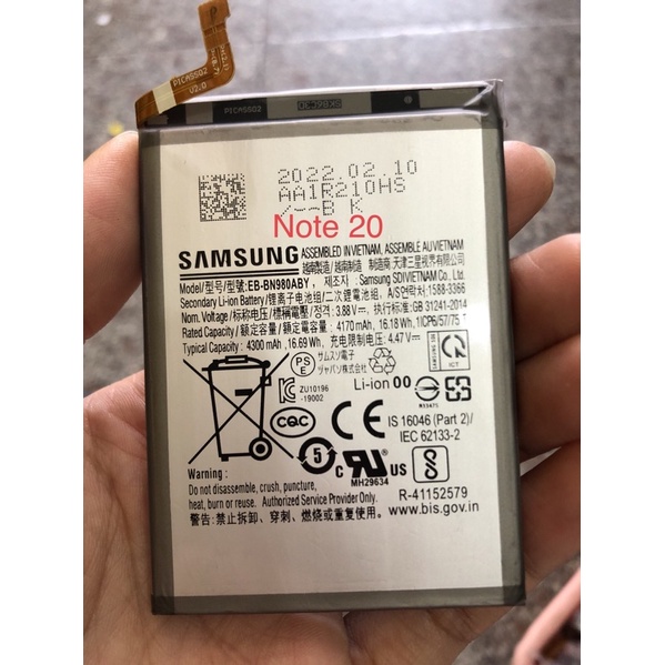 Pin samsung galasy Note 20 EB-BN980ABY dung lượng pin 4300mah