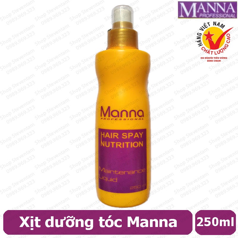 Xịt dưỡng tóc Manna siêu thơm 250ml