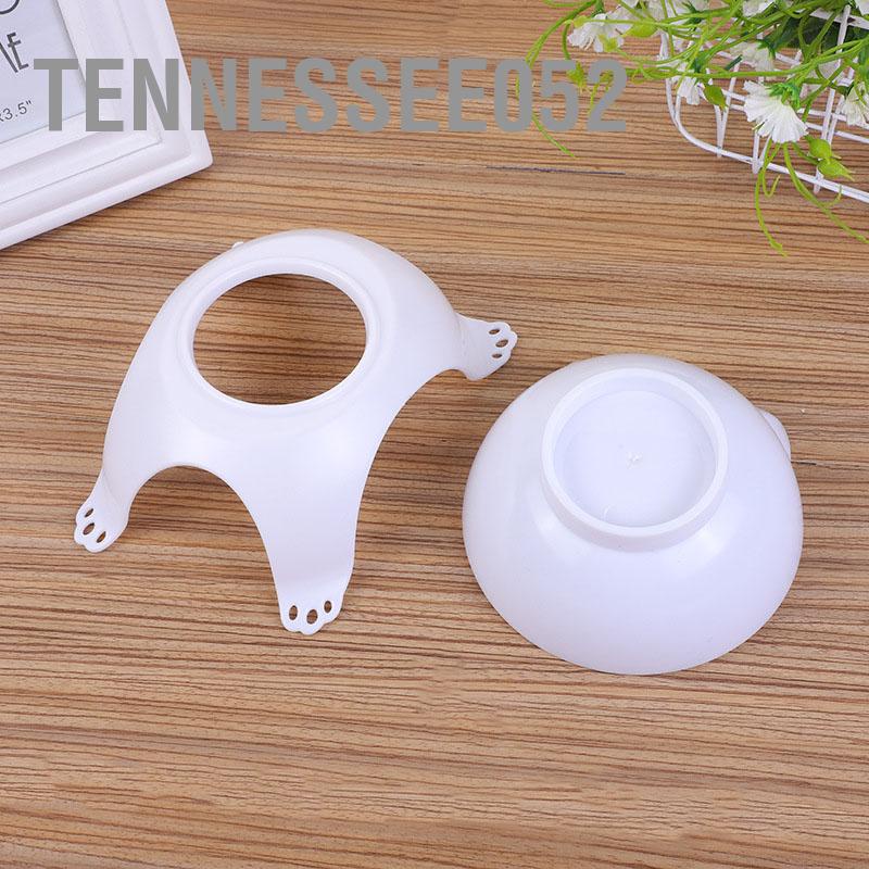 Bát ăn bằng nhựa có đế nâng chống trượt dễ thương cho thú cưng