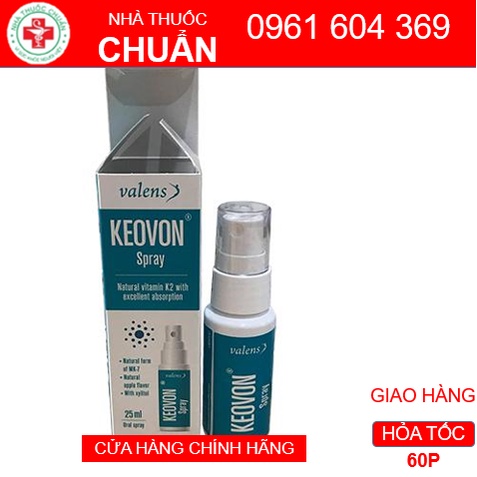 Keovon Spray Vitamin K2 (MK7 tự nhiên) Dạng Xịt